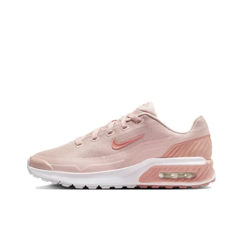 Nike Air Max Via Амортизация и Дышащий Низкий Топ Беговые кроссовки Женские Розовый Белый