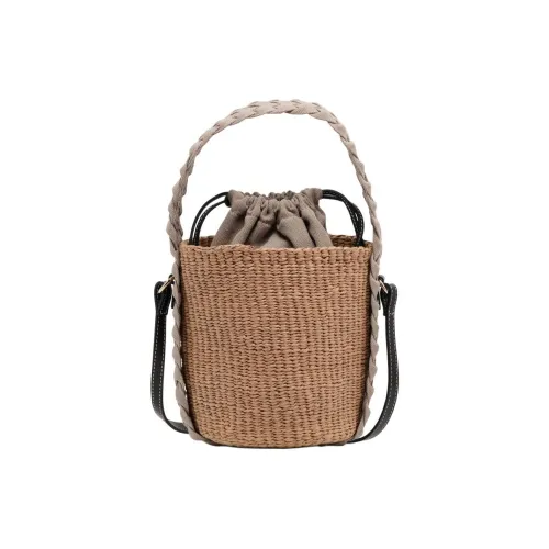 Chloe Woody Raffia Веревочная Сумка Сумка через плечо Сумка для женщин Коричневый