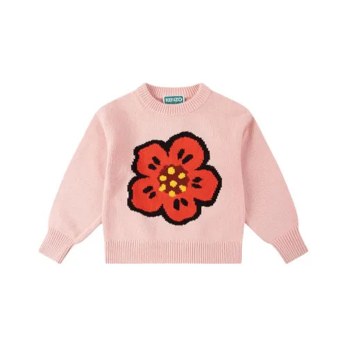 KENZO Свитер SS24 Светло-розовый Детский