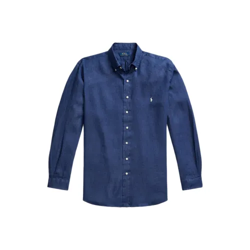 Polo Ralph Lauren Морской Синий Мужские Рубашки