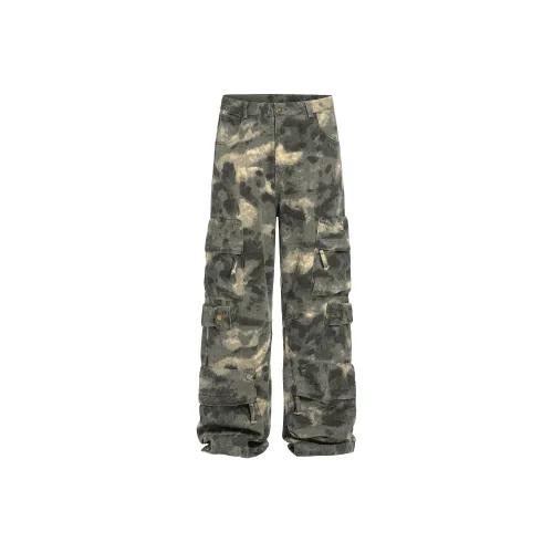 YOOTDS Камуфляж Унисекс Брюки с карманами