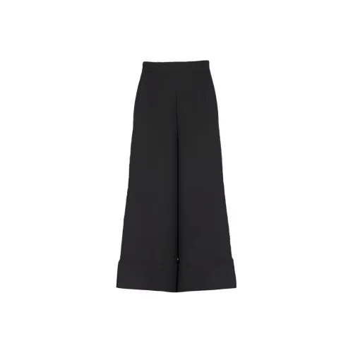 BALMAIN Crepe Culotte Юбка Повседневные брюки Женские Черный