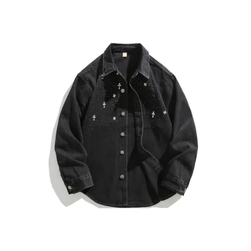 HYLHYL Черный Унисекс Джинсовые куртки