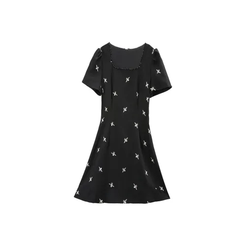 A paradise for awakening Короткий рукав Платье Женское
