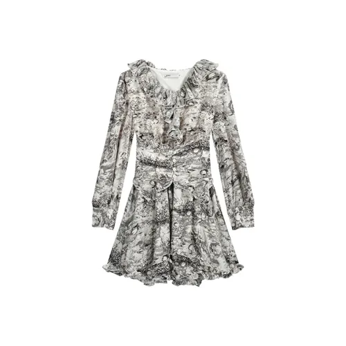 SECFLY OFFICIAL Длинное платье с длинными рукавами женское