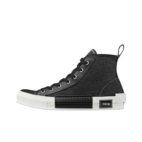 DIOR B23 Высокие Кеды Мужские Черные