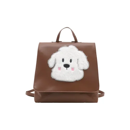 Juju Jimmy ПУ (полиуретан) Рюкзак Стандартный Женский Коричневый