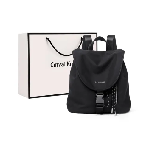 CinvaiKrose Ткань Короткий Distance Рюкзак Женские Экрю черный