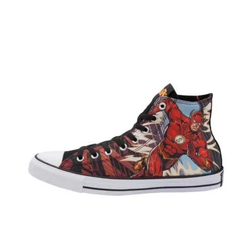 DC COMICS x Converse Chuck Taylor All Star Износостойкие Высокие Кеды Мужские Красные