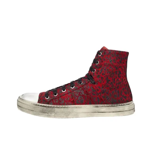 AMIRI Sunset High Top Скейтборд Кроссовки Мужские Красный Черный
