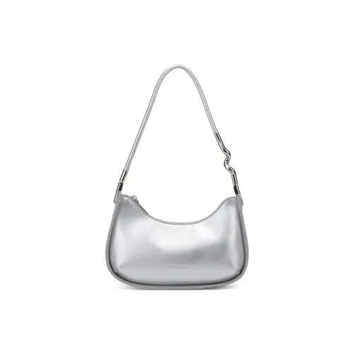 YAKEDA YAY ПУ (полиуретан) Сумка на плечо Сумка Сумка через плечо Женская серебряная черная