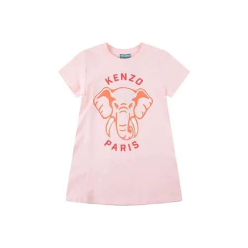 KENZO Детское платье FW23 розовое