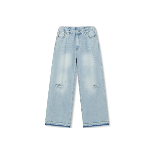 Безшовный крой Унисекс Джинсы