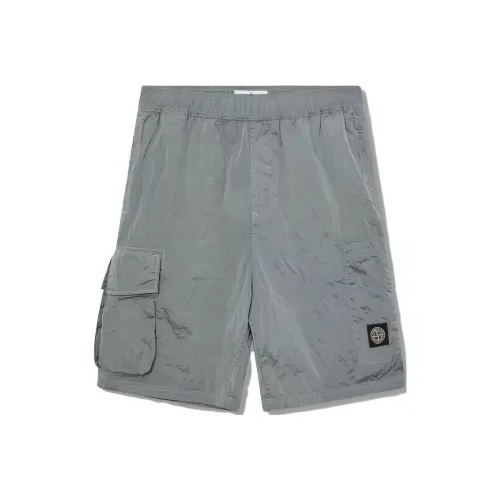 Stone Island Туманно-голубые Мужские Повседневные Шорты