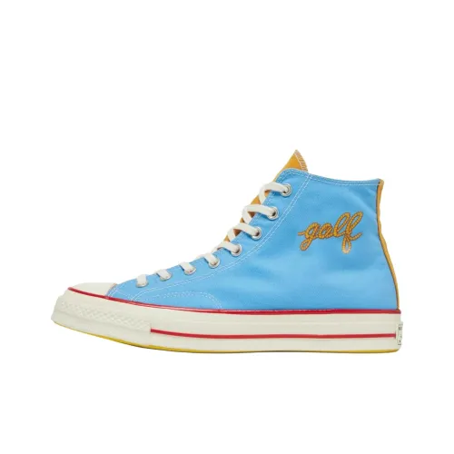 GOLF WANG x Converse Chuck 70 Устойчивые к истиранию высокие кеды Мужские Синие