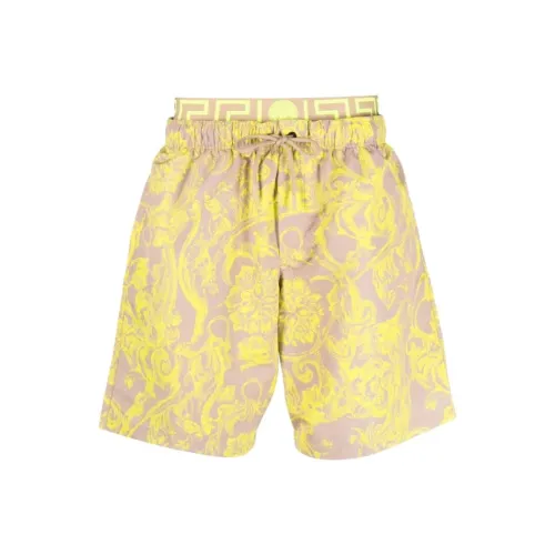 VERSACE Пляжные шорты Мужские Желтые