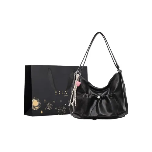 Yi Brigade ПУ (полиуретан) Сумка через плечо Стандартная Женская Черный Экрю