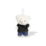 Джинсовая черная футболка с медведем [Одежда съемная]