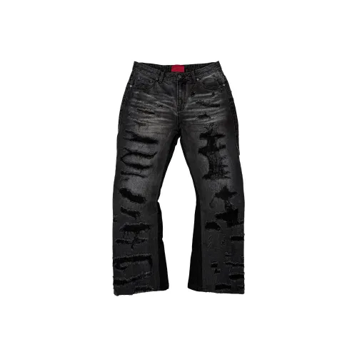 EODUP Черные Мужские Джинсы