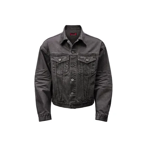 EODUP Мытый серый Унисекс Джинсовые куртки