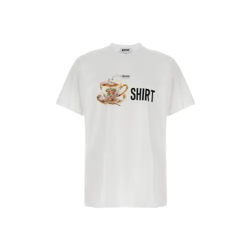 MOSCHINO Белая Мужская T-Рубашка