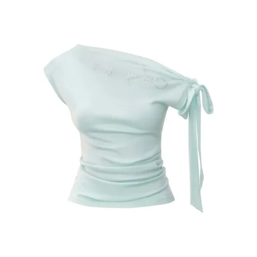 ERIRI Бирюзовые Женские Футболки