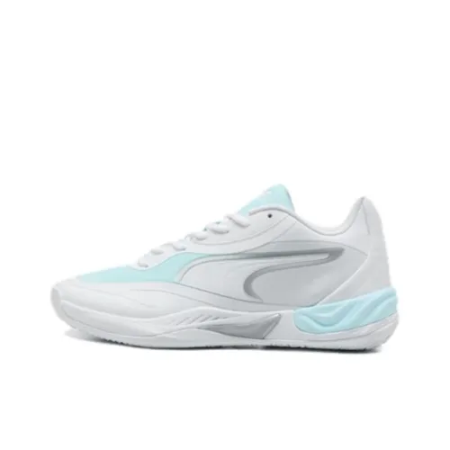 PUMA Rihanna Fenty Баскетбольные кроссовки Low Топ Белый Аква-синий Унисекс
