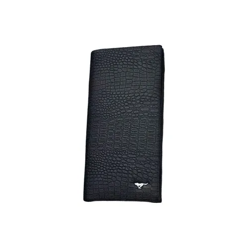 SEPTWOLVES Sheepskin Wallet Standard Men's Black
