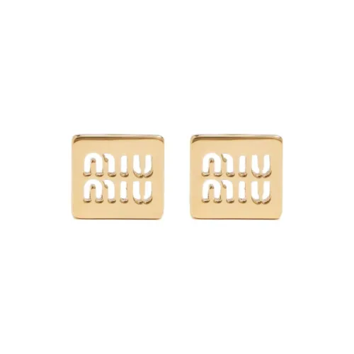 MIU MIU Серьги с брассовыми заклепинами женские