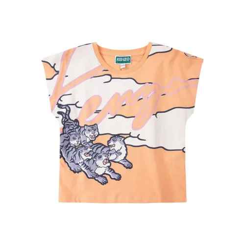 KENZO T-Shirt SS23 Orange Baby
