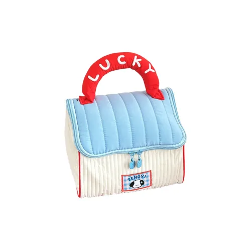 Shining Bear Cute Cottage Makeup Bag Girlish Large Capacity Skincare Storage Bag Portable Travel Makeup Bag Шининг Беар Милый Котедж Косметичка Девичий Большая Емкость Уход за Кожей Хранилище Портативная Путешественная Косметичка