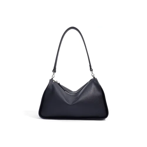 SOSITE Коровья кожа Pillow Bag Подмышечная Сумка на плечо Женская Черный Молочный Белый Коричневый Золотой Коричневый Асфальтовый Серый