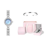 Жемчужная раковина, синий браслет + принцесса коробка