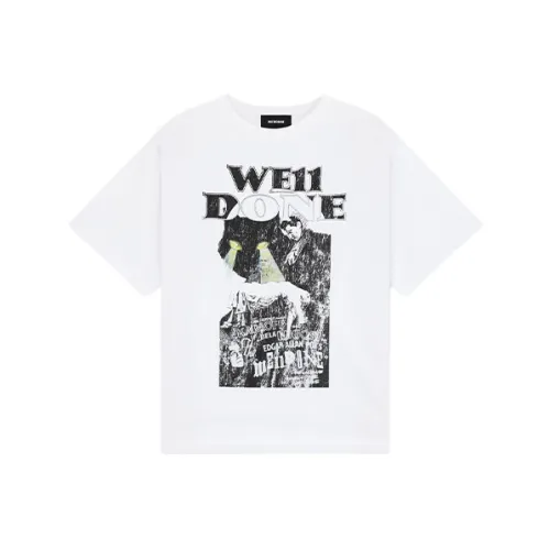 WE11DONE Короткий рукав T-рубашки унисекс белый