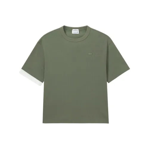 LACOSTE T-Shirt Унисекс Армейский Зеленый
