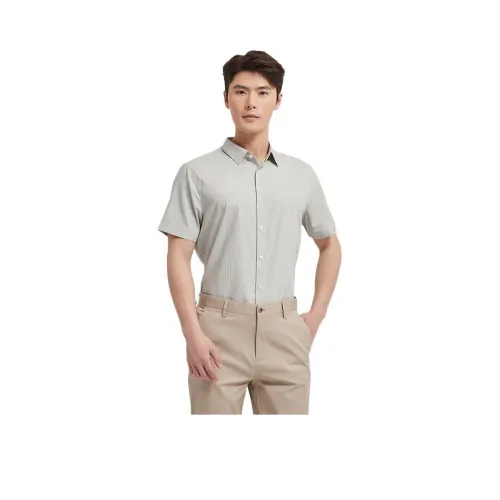 Ancient Shark Серые полосы 02127007 Мужская рубашка