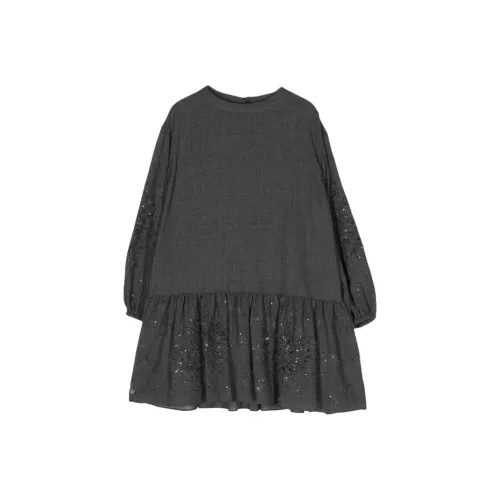 BRUNELLO CUCINELLI Черные Платья для детей