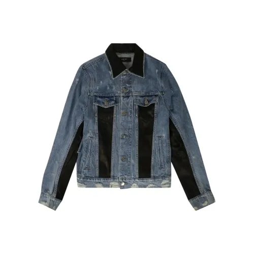 AMIRI Blue Men's Denim Jackets  
AMIRI Синий Мужские Джинсовые Куртки