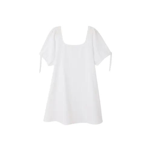 AMERICAN VINTAGE A.M SS25 Платье Tuffaz Короткий рукав Платье Женское