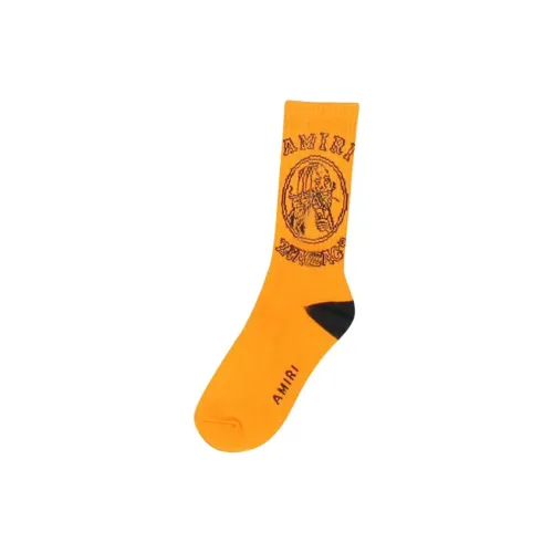 AMIRI 1 пара Orange Мужские носки MID до икры