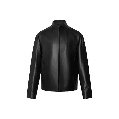 LESS IS MORE FW25 Кожа Куртка Мужская Черная