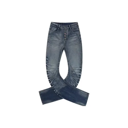 SUNSETMONENT Синие Унисекс Джинсы