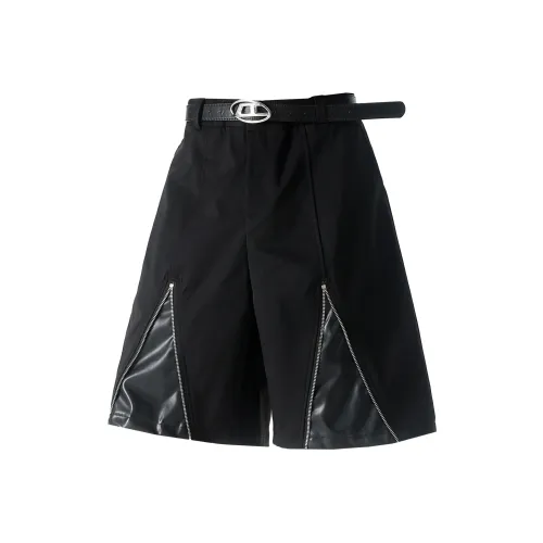 SCRM Черные Унисекс Повседневные шорты