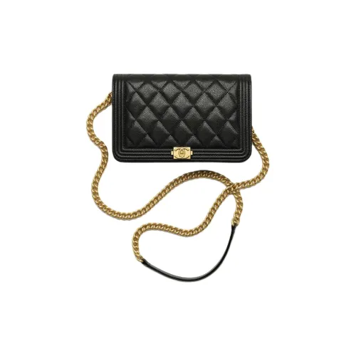 CHANEL LEBOY Рельефная икорная коровья кожа маленькая сумка сумка через плечо женская черная