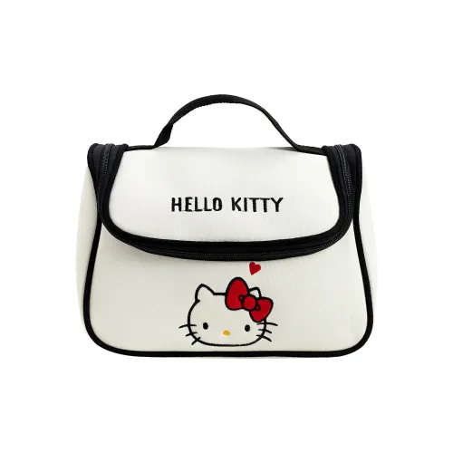 Sanrio Hello Kitty Холст Косметичка Портативный Органайзер для путешествий Женская Белая