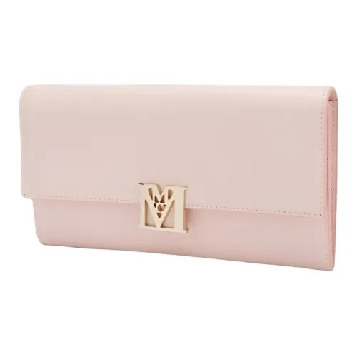 MCM Сумка через плечо из кожи кошелек большой женский розовый
