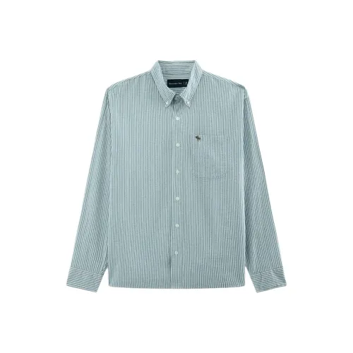Abercrombie＆Fitch Зеленые Мужские Рубашки