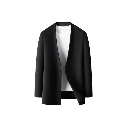 MH Черный Мужской Деловой Костюм