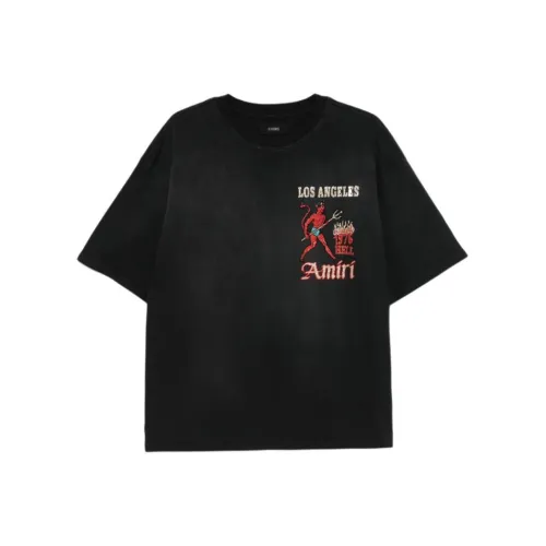 AMIRI Мужские черные футболки