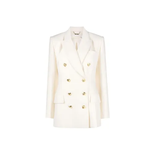 Chloe Бизнес-костюм Пальто Женское Молочно-белое